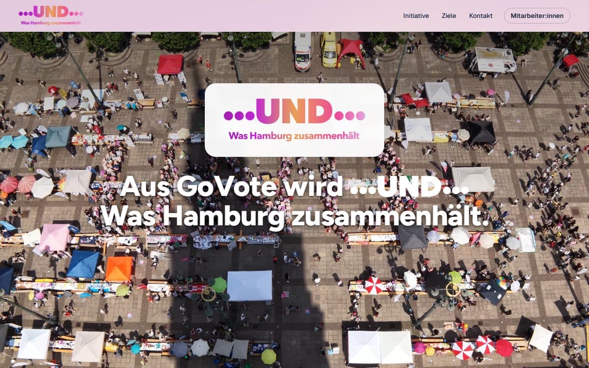 …UND… was Hamburg zusammenhält - Website der Initiative
